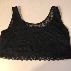 VS Pink Bralette Black size Large NWT